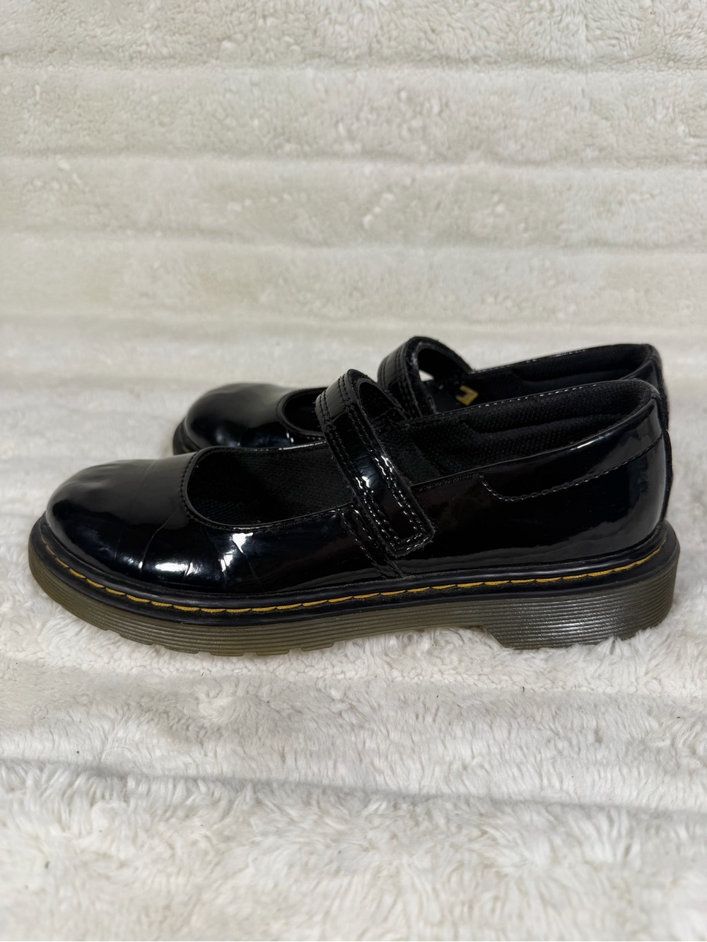 Dr Martens Maccy Mary Jane Kids US 4 EU 36  Black Patent Lamper School Shoes